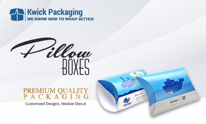 ustom Pillow Boxes - Kwick Packaging