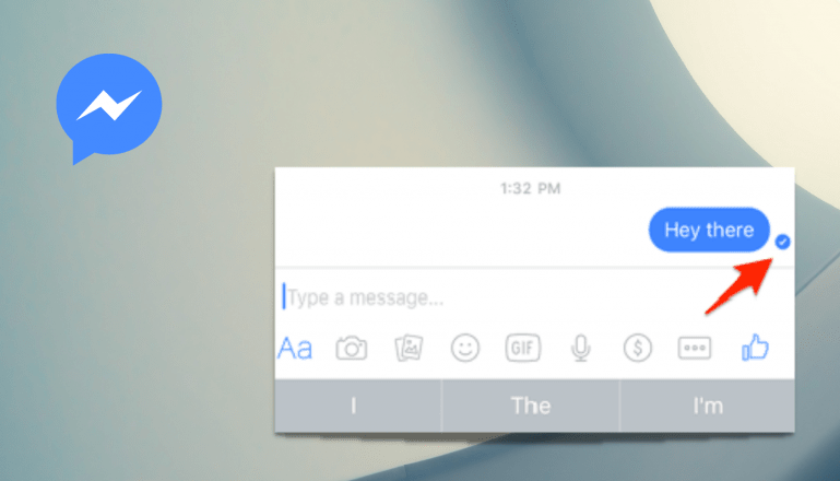 What do the symbols mean on Facebook Messenger