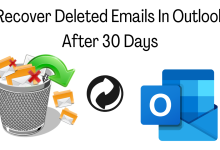 Recover Deleted Emails In Outlook After 30 Days